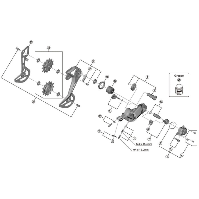 Shimano RD-M8130 inner plate, SGS