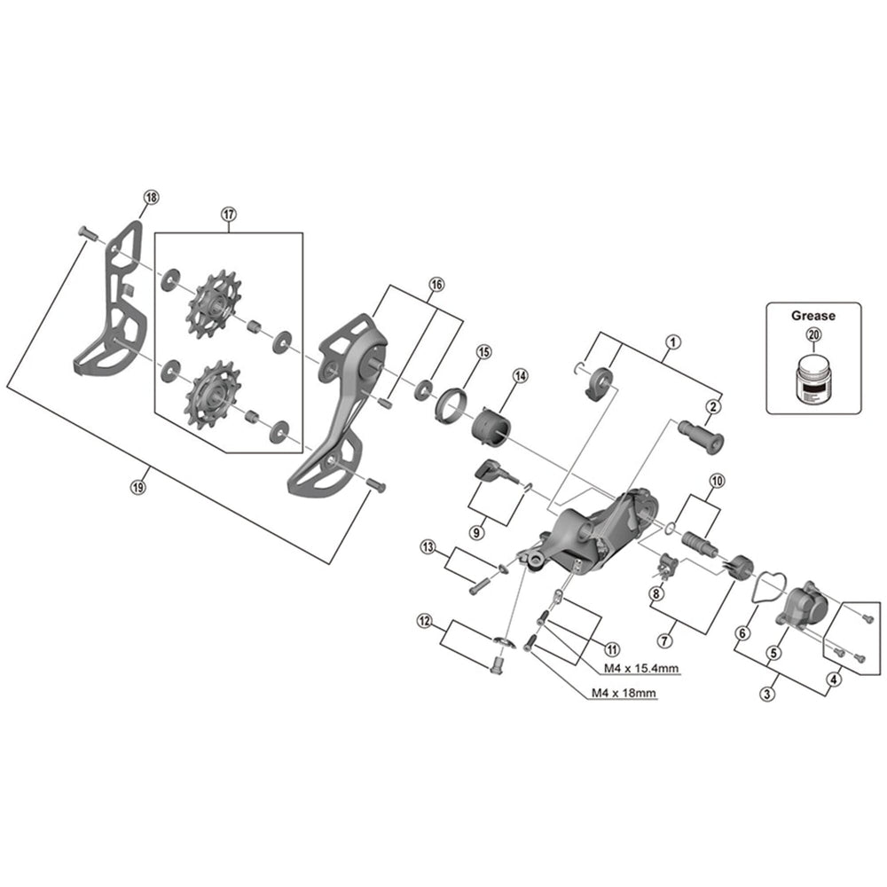 Shimano RD-M5130 inner plate, GS