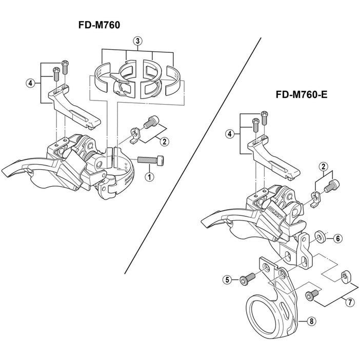 Shimano FD-M760 clamp bolt