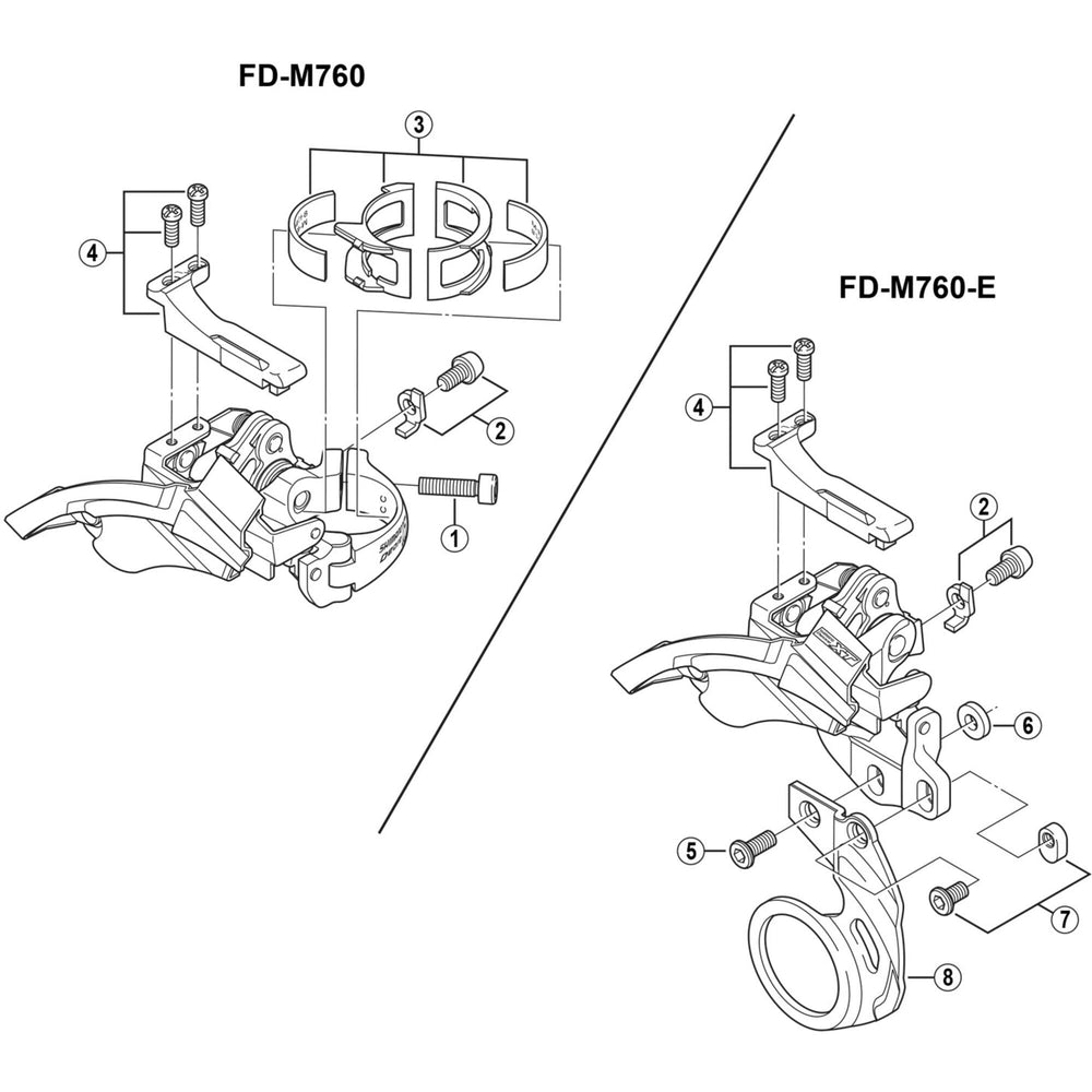 Shimano FD-M760 clamp bolt
