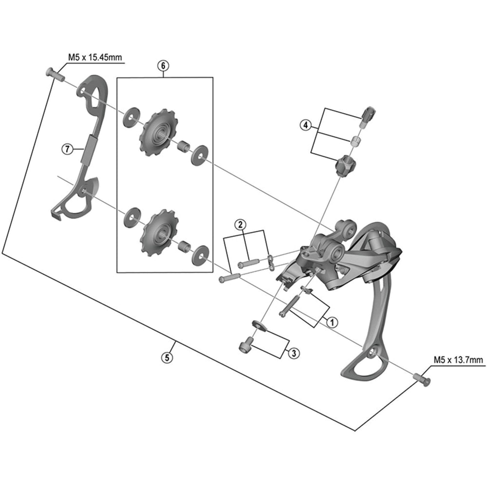 Shimano RD-M4000 inner plate, SGS