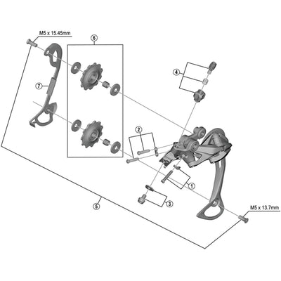 Shimano RD-M4000 inner plate, SGS