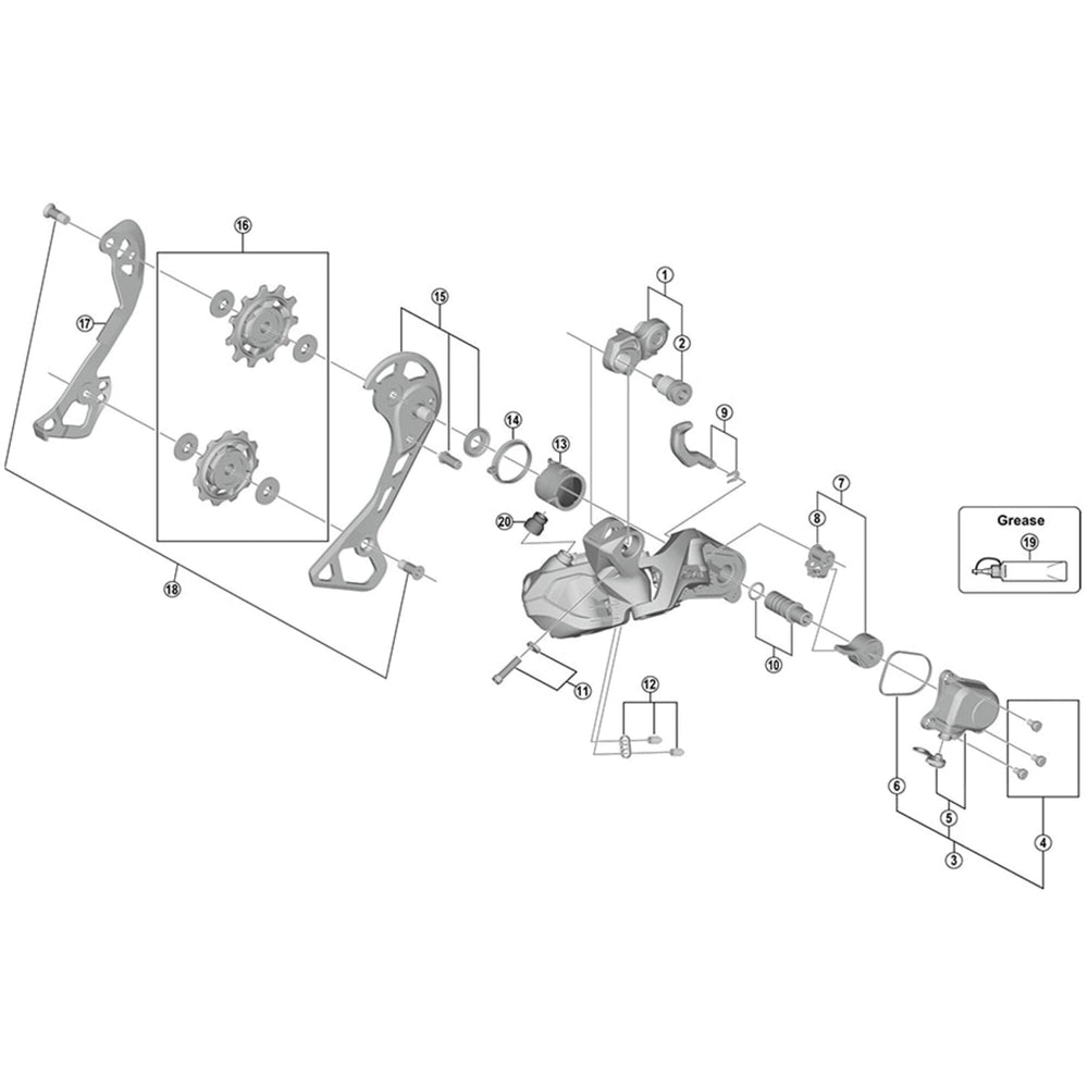 Shimano RD-M9050 inner plate GS