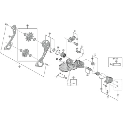 Shimano RD-M9050 inner plate GS