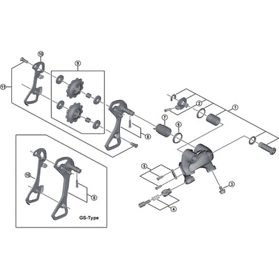Shimano RD-4700 inner plate for GS-type