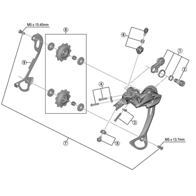 Shimano RD-M3000 B-axle unit