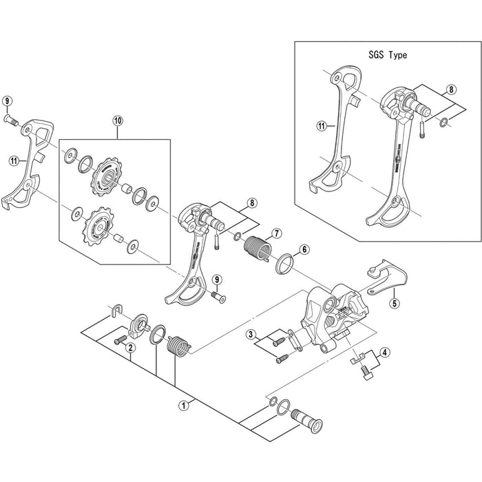Shimano RD-M770 inner plate SGS