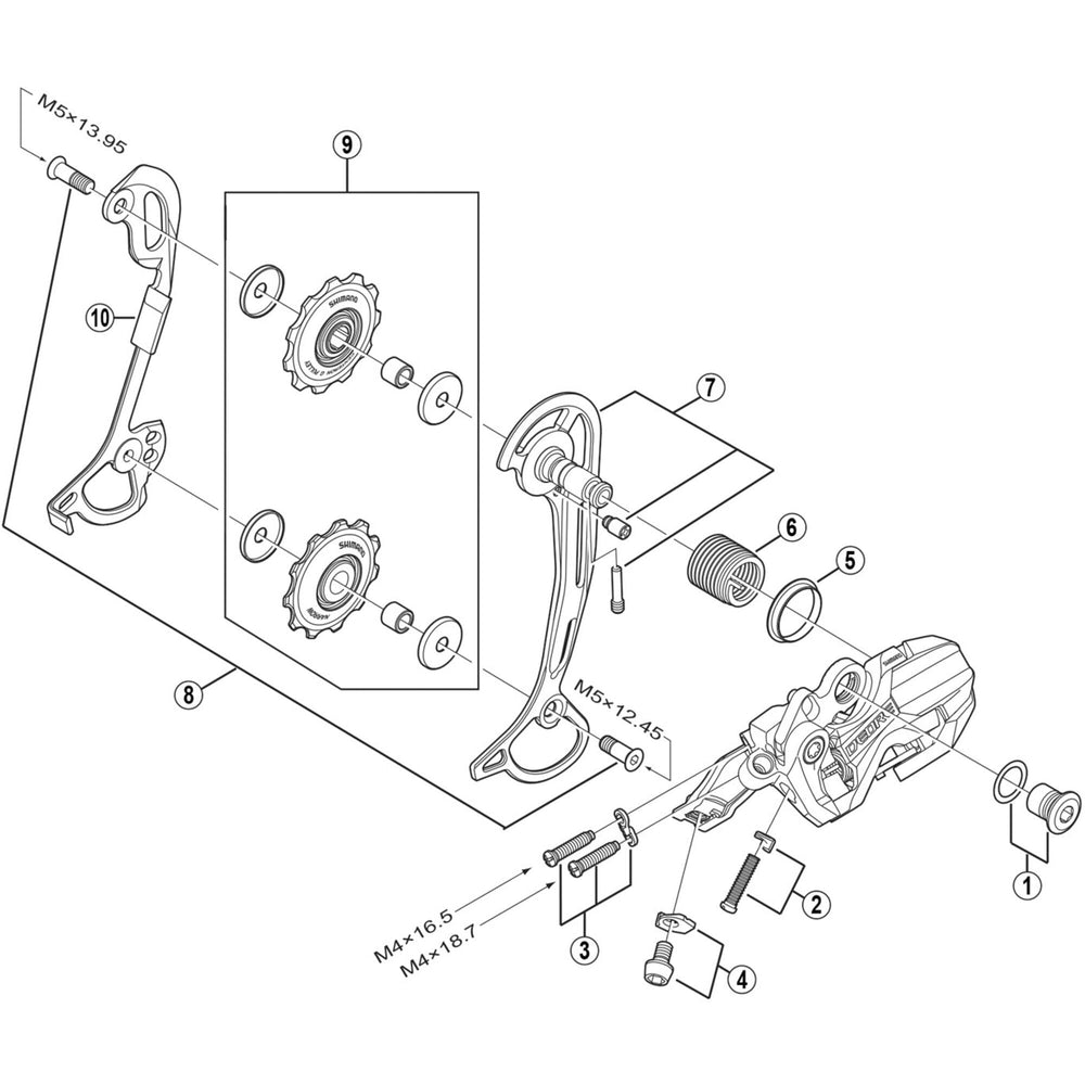 Shimano RD-M592 inner plate