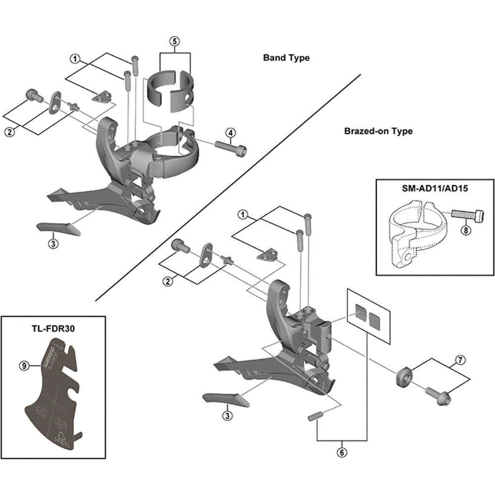 Shimano FD-R3000 skid plate