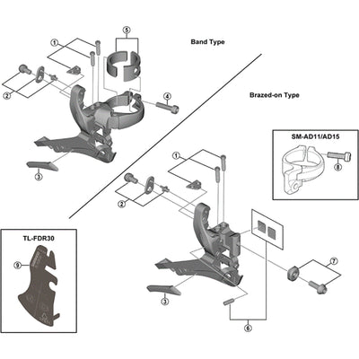 Shimano FD-R3000 skid plate
