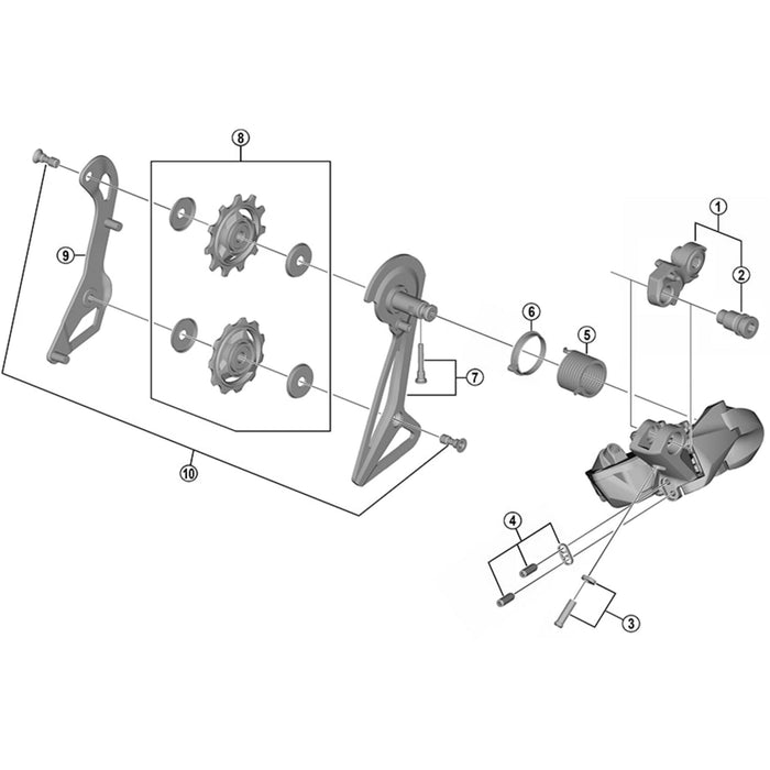 Shimano RD-R9150 bracket axle unit