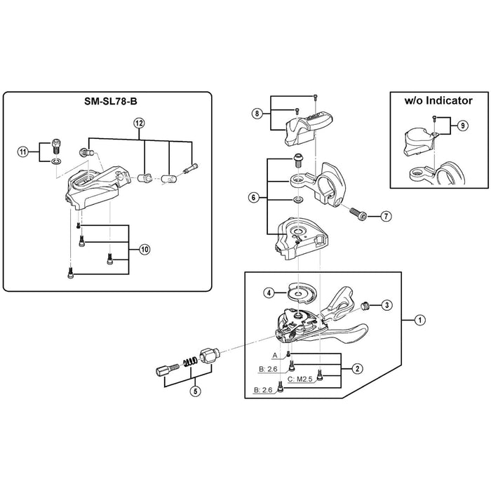 Shimano SL-M780 left hand pin plate