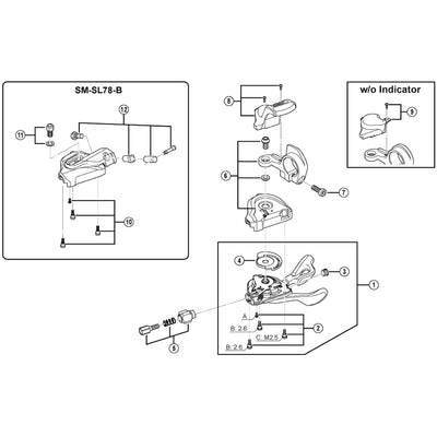 Shimano SL-M780 left hand pin plate