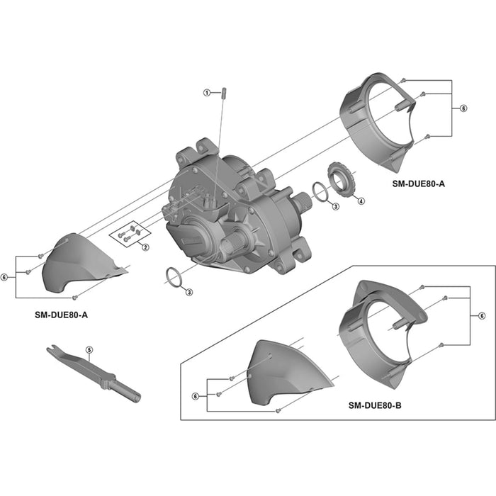 Shimano DU-E8000 spacer spindle