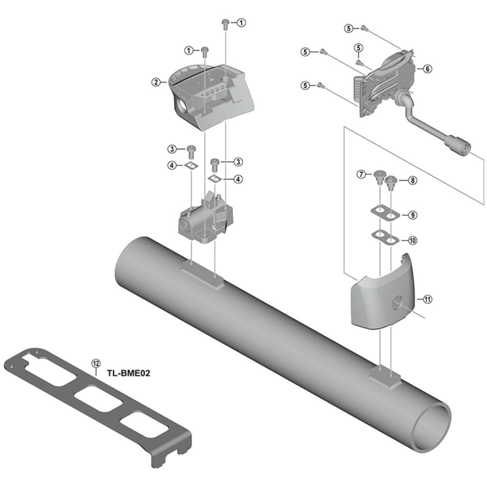 Shimano BM-E8010 M5 bolt lower case F