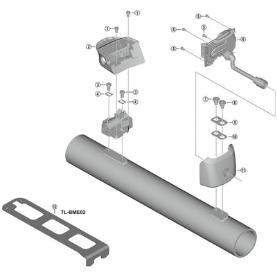 Shimano BM-E8010 spacer key unit