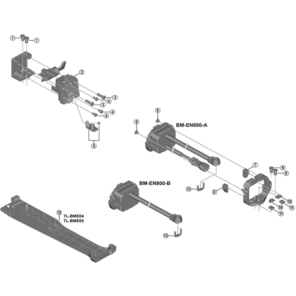 Shimano BM-E8030 spring unit and fixing bolt, M3 x 4mm