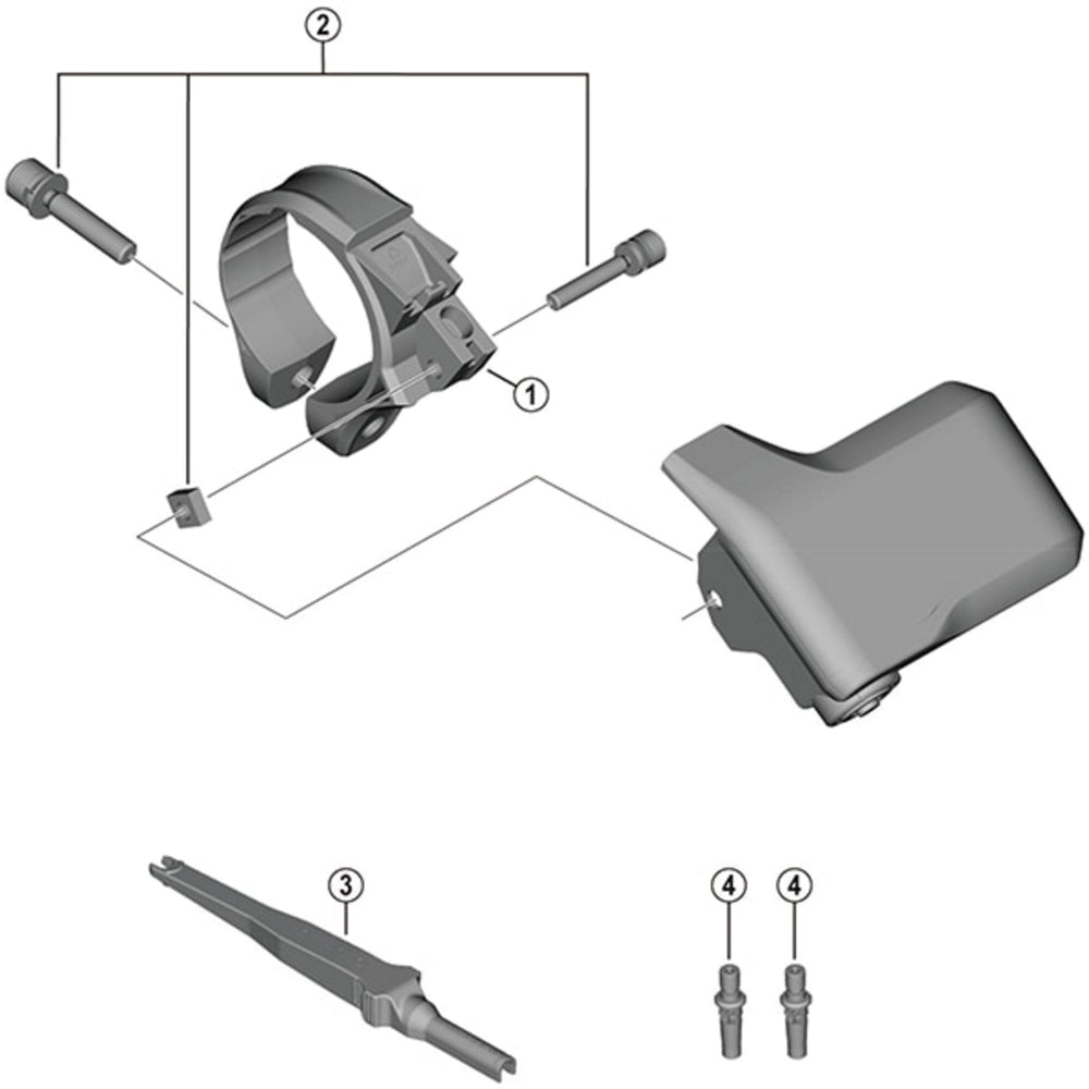 Shimano SC-EM800 clamp band B, 35 mm