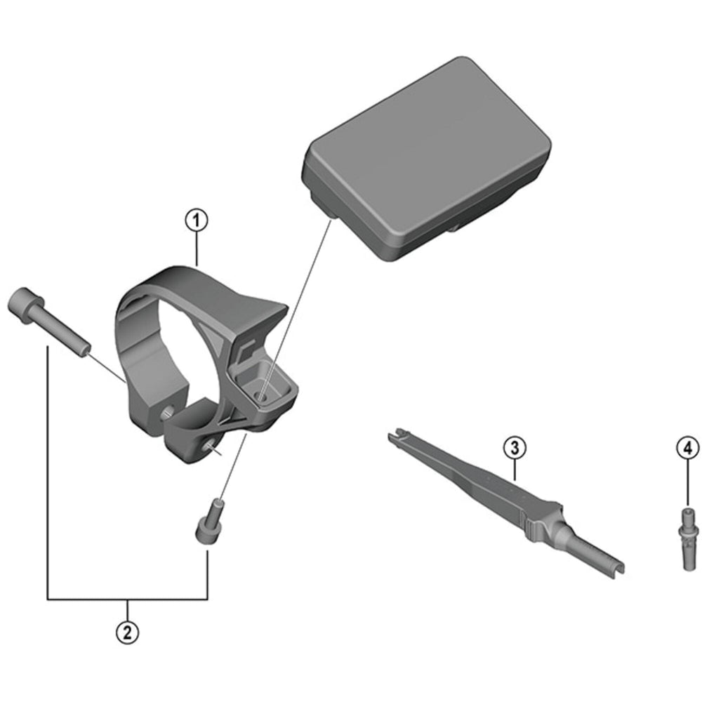 Shimano SC-EN600 stay with nut - 31.8 mm
