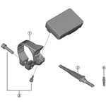 Shimano SC-EN600 stay with nut - 35 mm