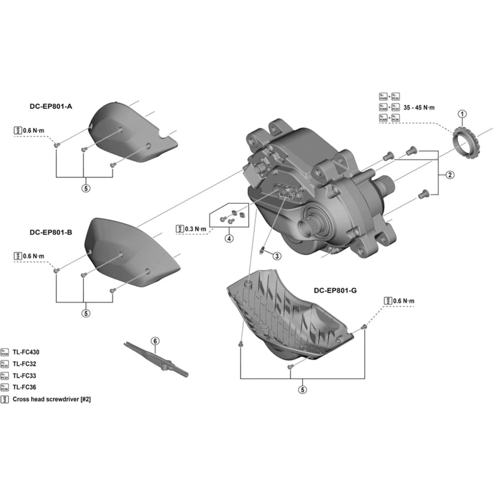 Shimano DU-EP801 lock ring