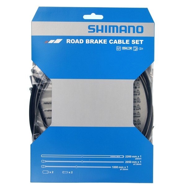 CABLE S/S Road Brake Set BK Black one size