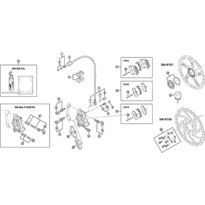 Shimano BR-M595 snap ring