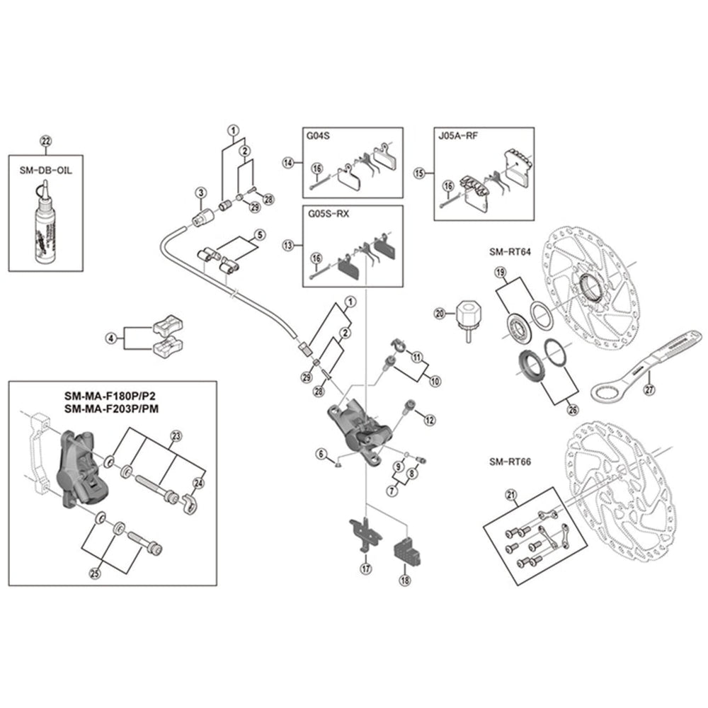 Shimano BR-M615 pad spacer
