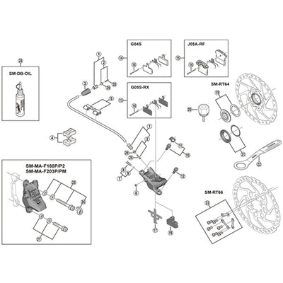 Shimano BR-M615 bleeding spacer