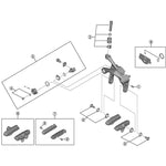 Shimano 105 5800 R55C4 Rim Brake Pad Shoe Set