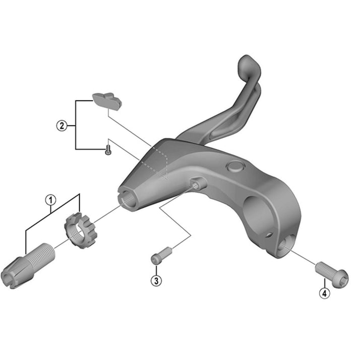 Shimano BL-4700 right hand adjusting block and screw