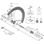 Shimano R55C4-A Dura Ace cartridge pad insert carbon rim, 1mm thinner, pair