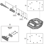 Shimano PD-M8040 pedal axle assembly, right hand