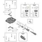 Shimano PD-GR500 pin and spacers, pack of 9