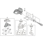 Shimano PD-R9100 cleat fixing bolt, M5 x 8 mm, pack of 6