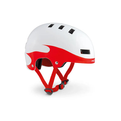 Imperfect MET Yoyo Youth Helmet in White/Red