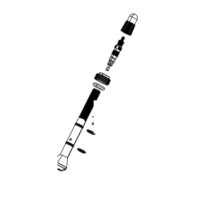 SRAM Zipp Valve Assembly For Zipp Air Sensor Qty1 - Zipp 303SW A1 And 353NSW B1 - Including 2 Extra D-Rings (SRAM spare parts catalogue drawing)