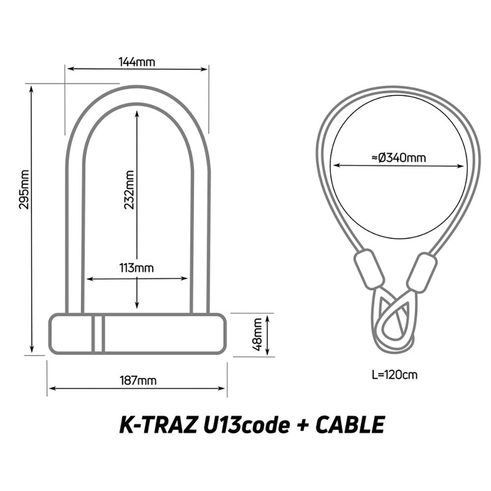 Zefal K-Traz U13 Code + Cable Lock