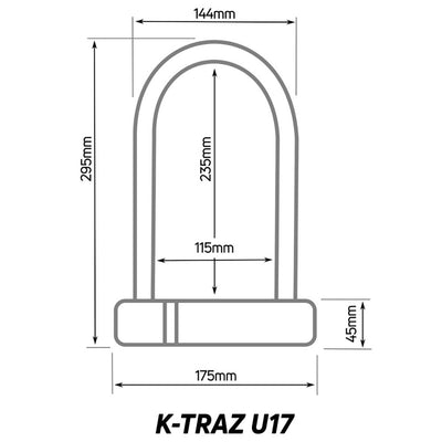 Zefal K-Traz U17 U-Lock in Black