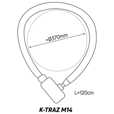 Zefal K-Traz M14 Bike Lock in Black