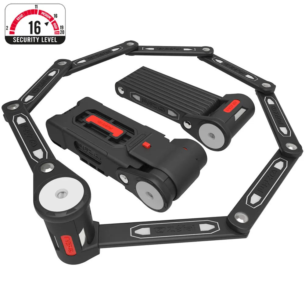 Zefal K-Traz F16L Folding Bike Lock in Black