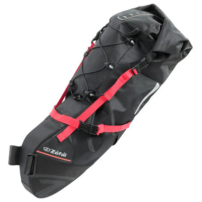 Zefal Z Adventure R17 Bikepacking Saddle Bag in Black and Red