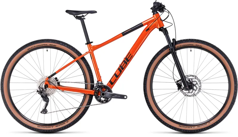 2023 Cube Attention 29 Inch Hardtail Mountain Bike in Fire Orange